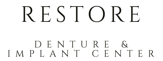 Restore Denture Implant Center black logo